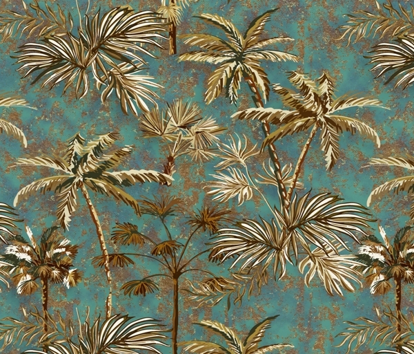 Fotografie murală Golden Palm Trees