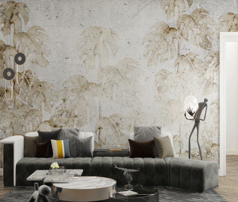 Mural distrus Monstera