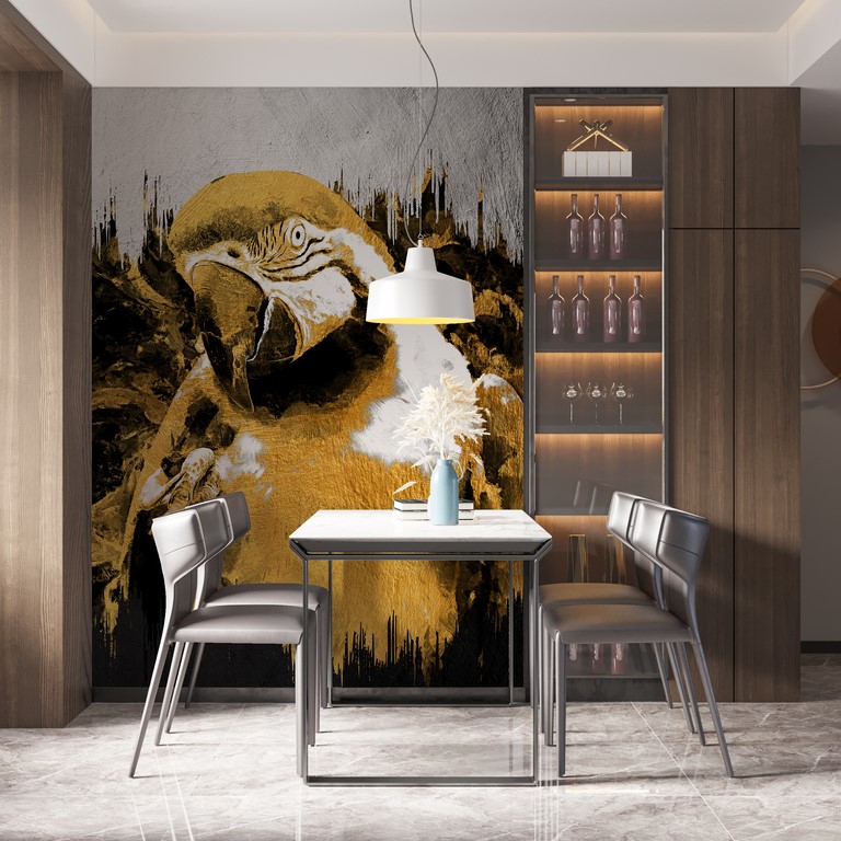 Mural Papagal galben