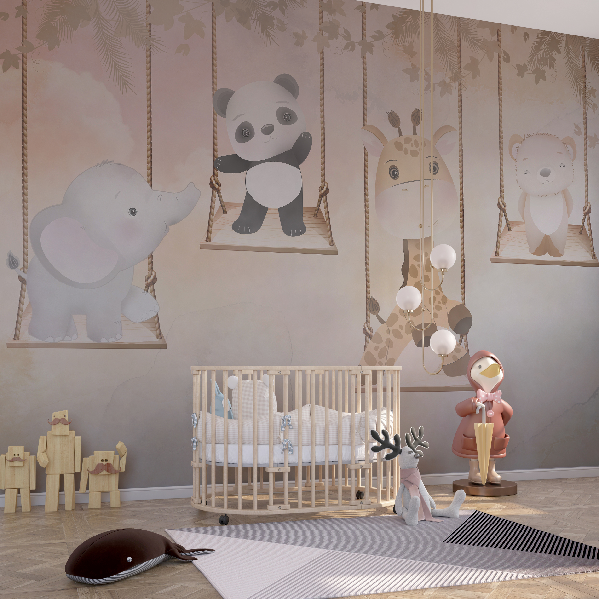 tapet Animale pe leagăne
