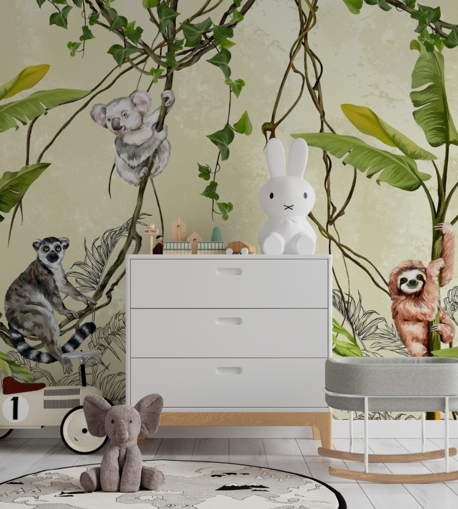 Mural de animale pe Lianas