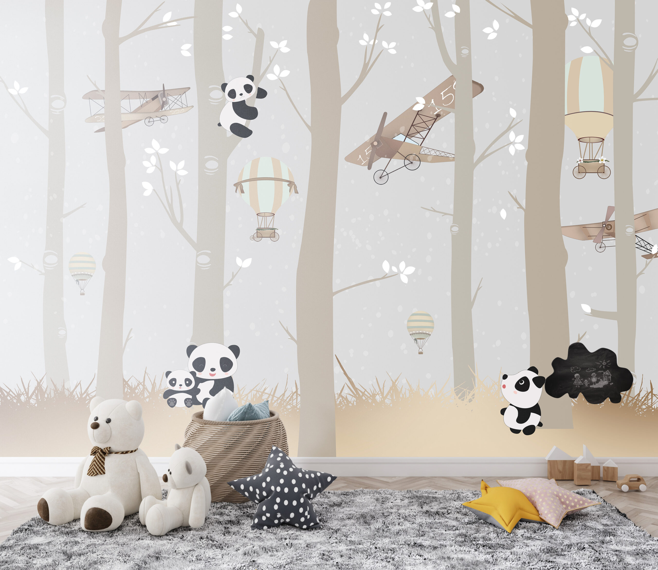 Wall mural Happy Panda