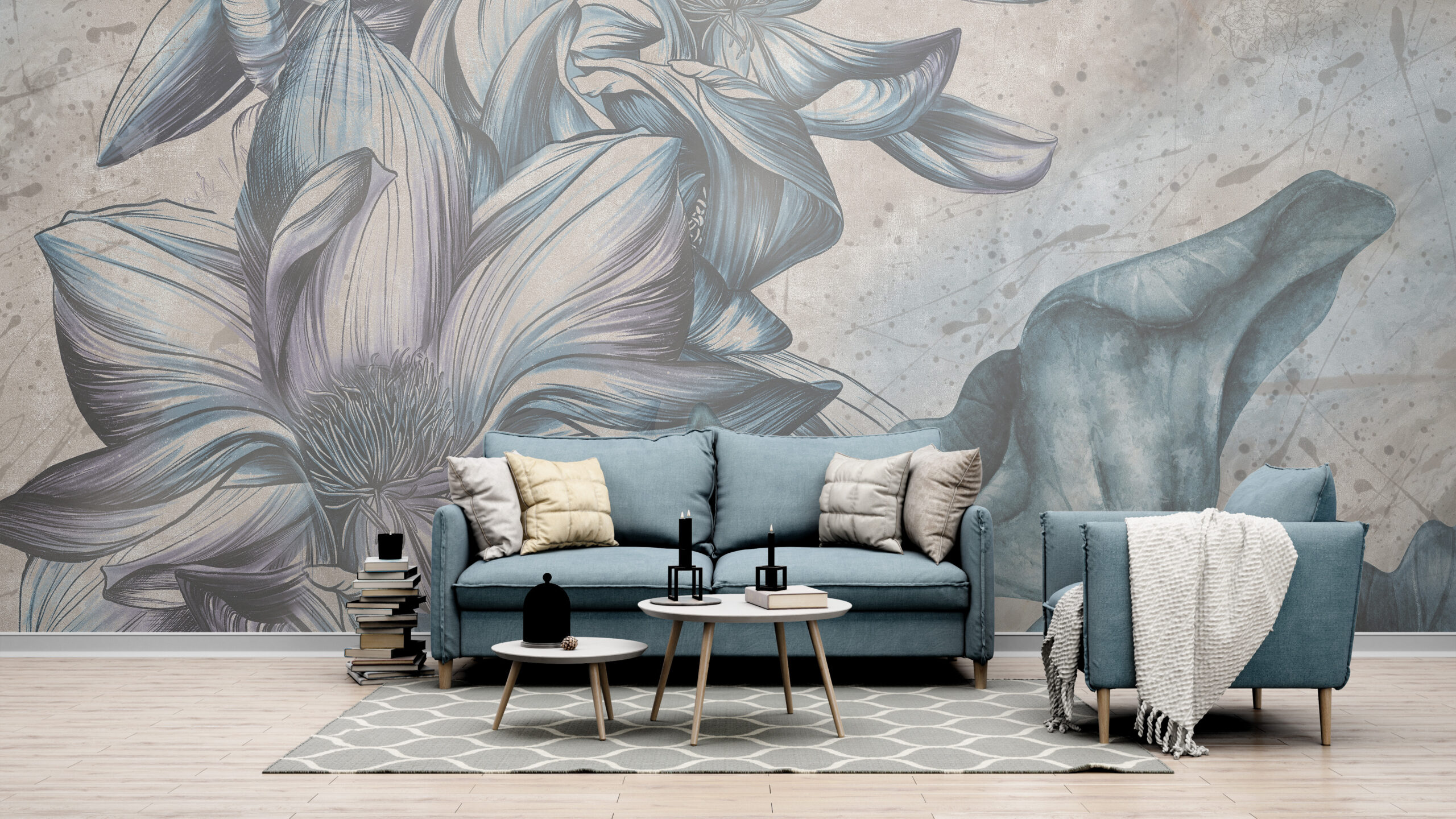 Wallpaper Floral Abstracție