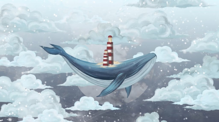 Sky Whale Mural pentru copil - imagine 3