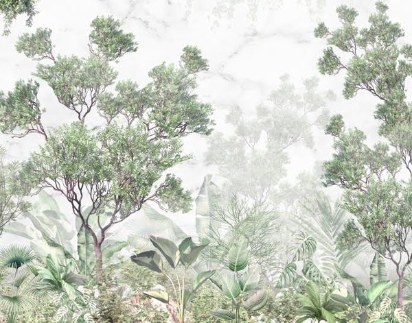 Lush plante tropicale tapet