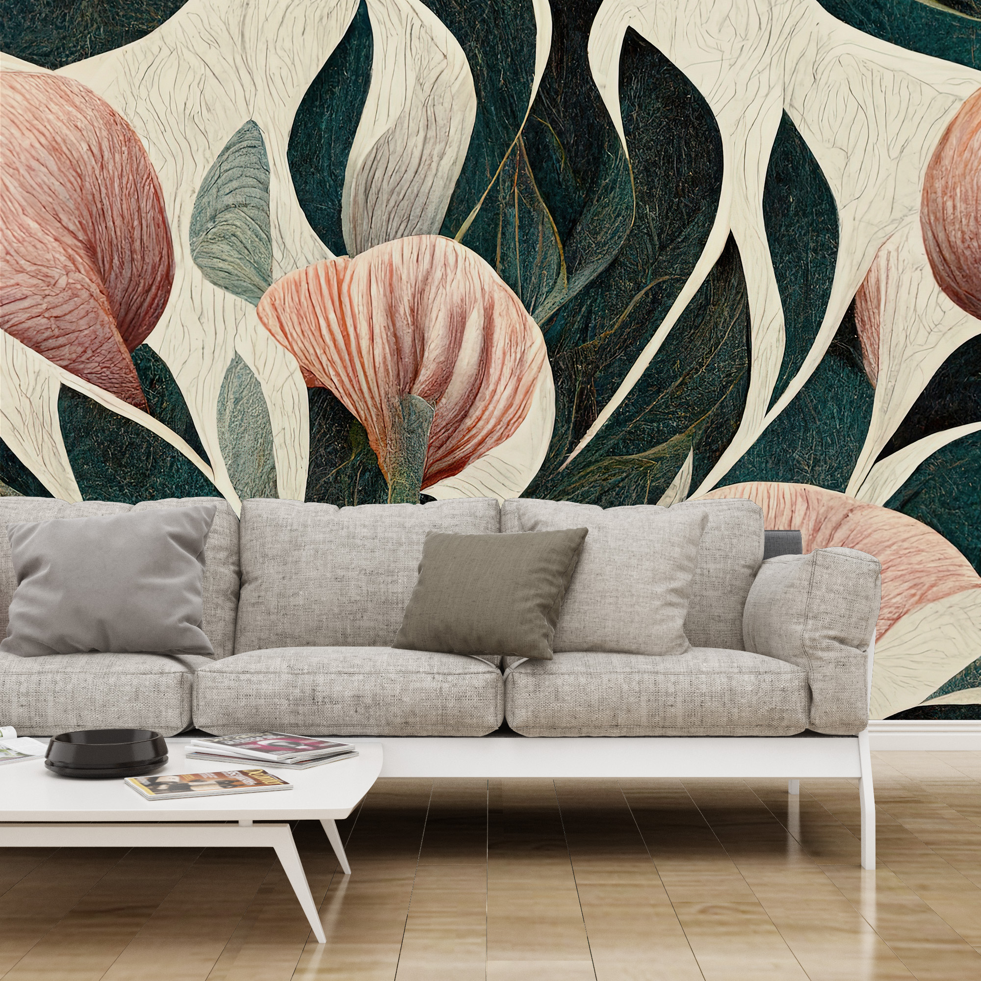 Wallpaper Floral Abstracție