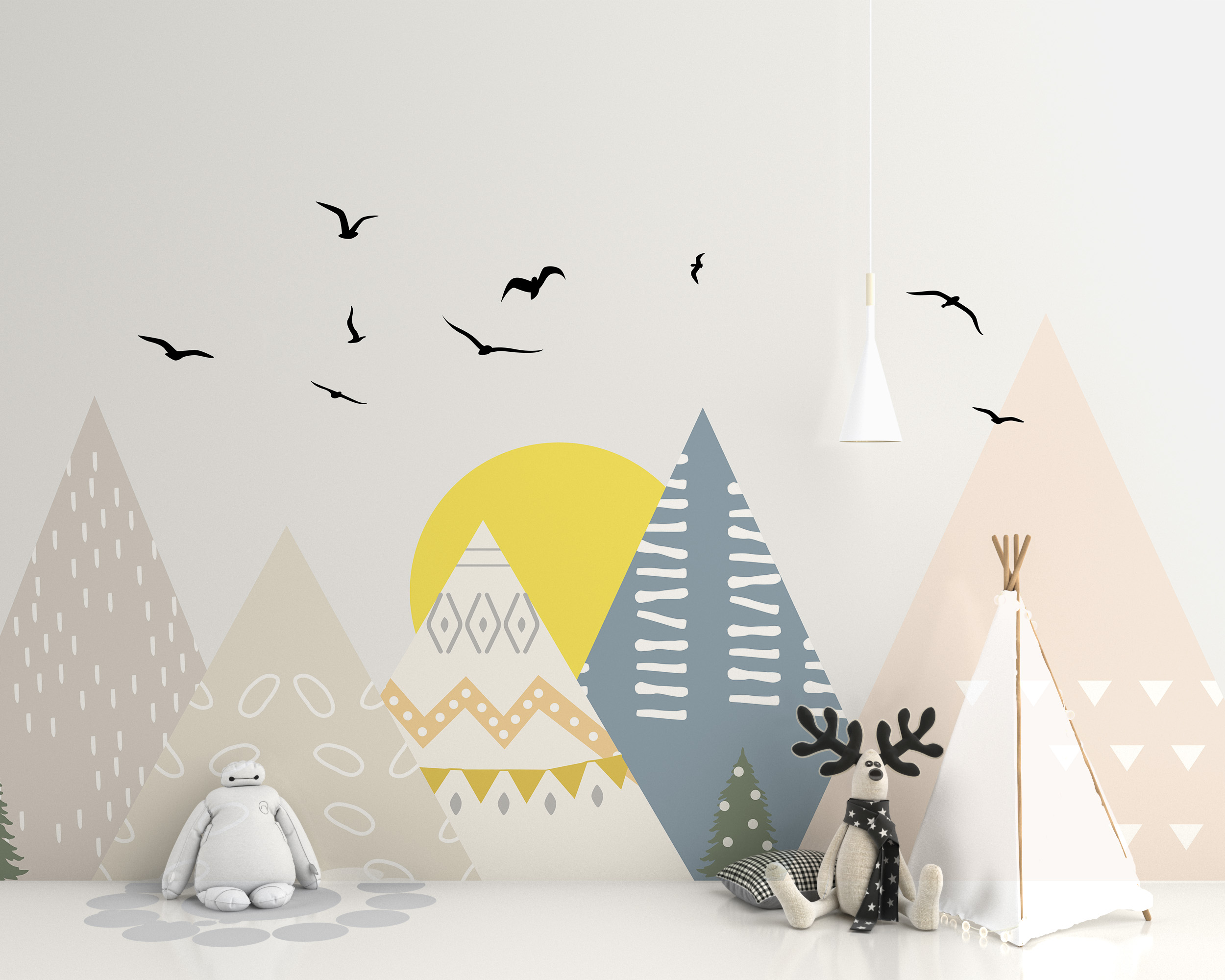 Fotomural Pastel Munți