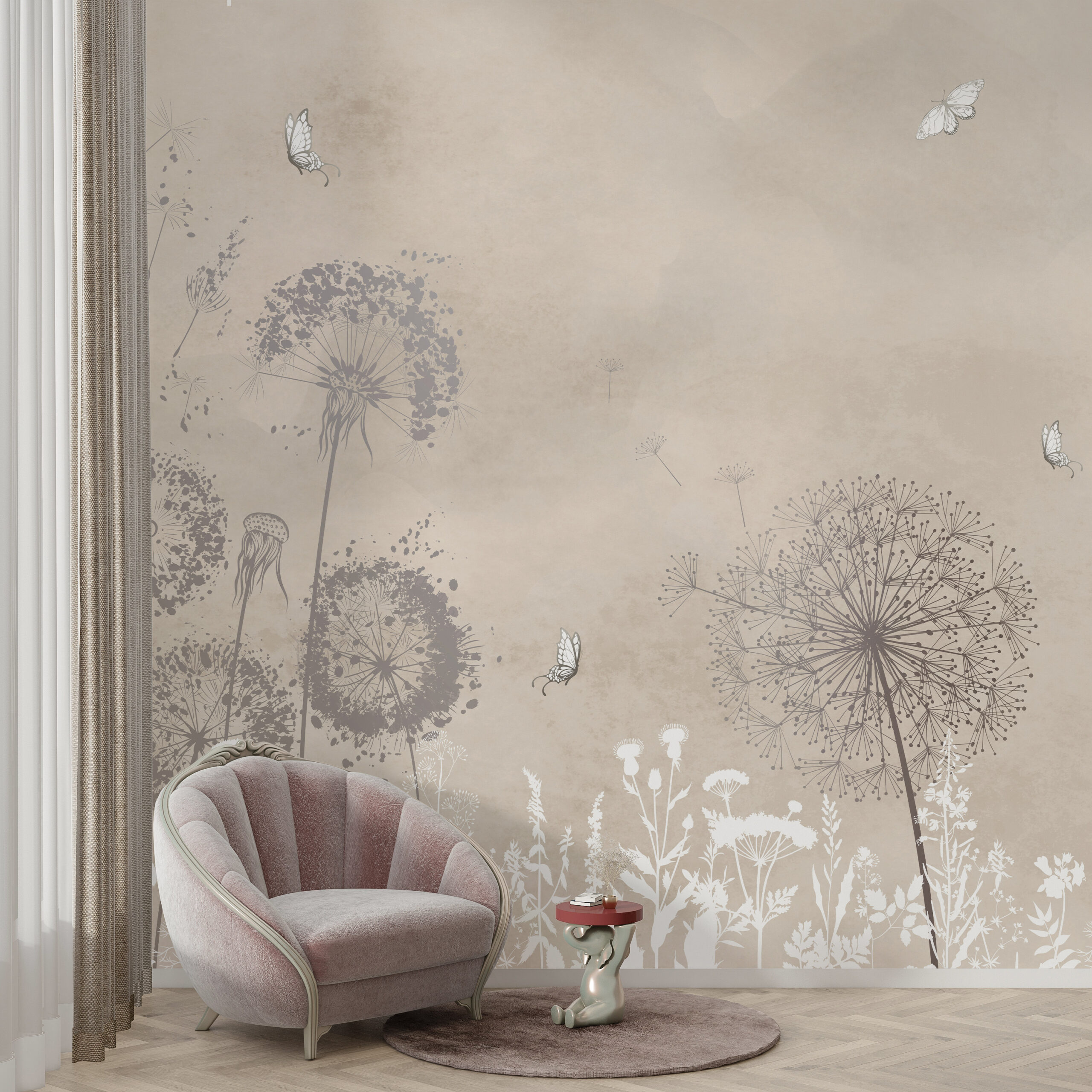 Wall mural Inflatables Bej