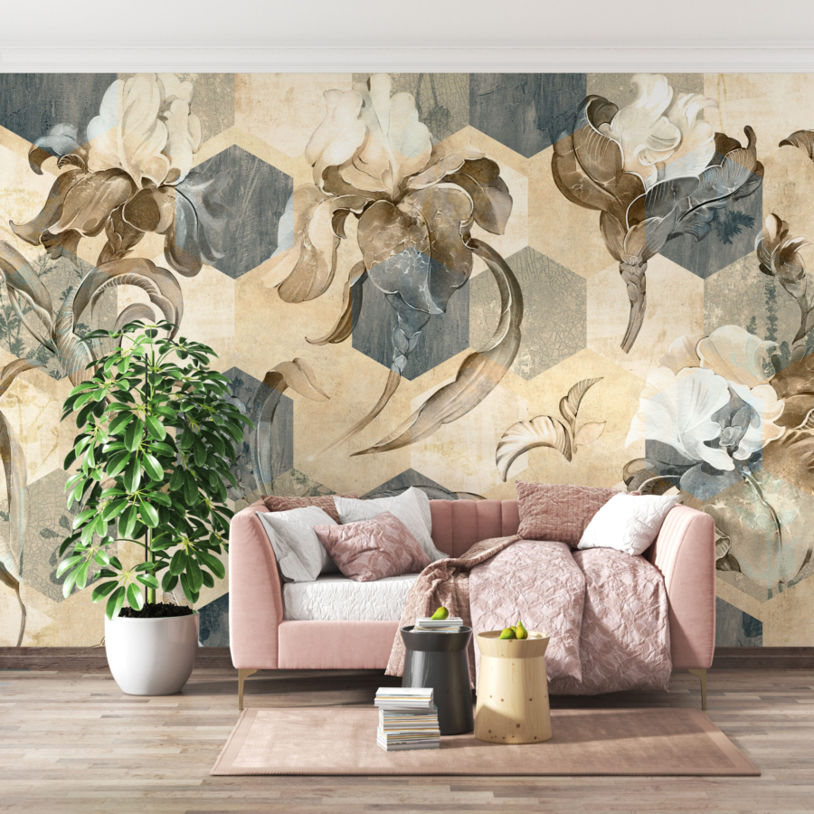 Mural Elegant model floral