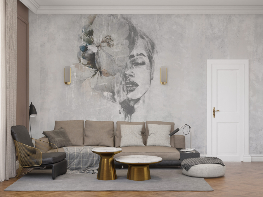 Tablou mural Femeie floare