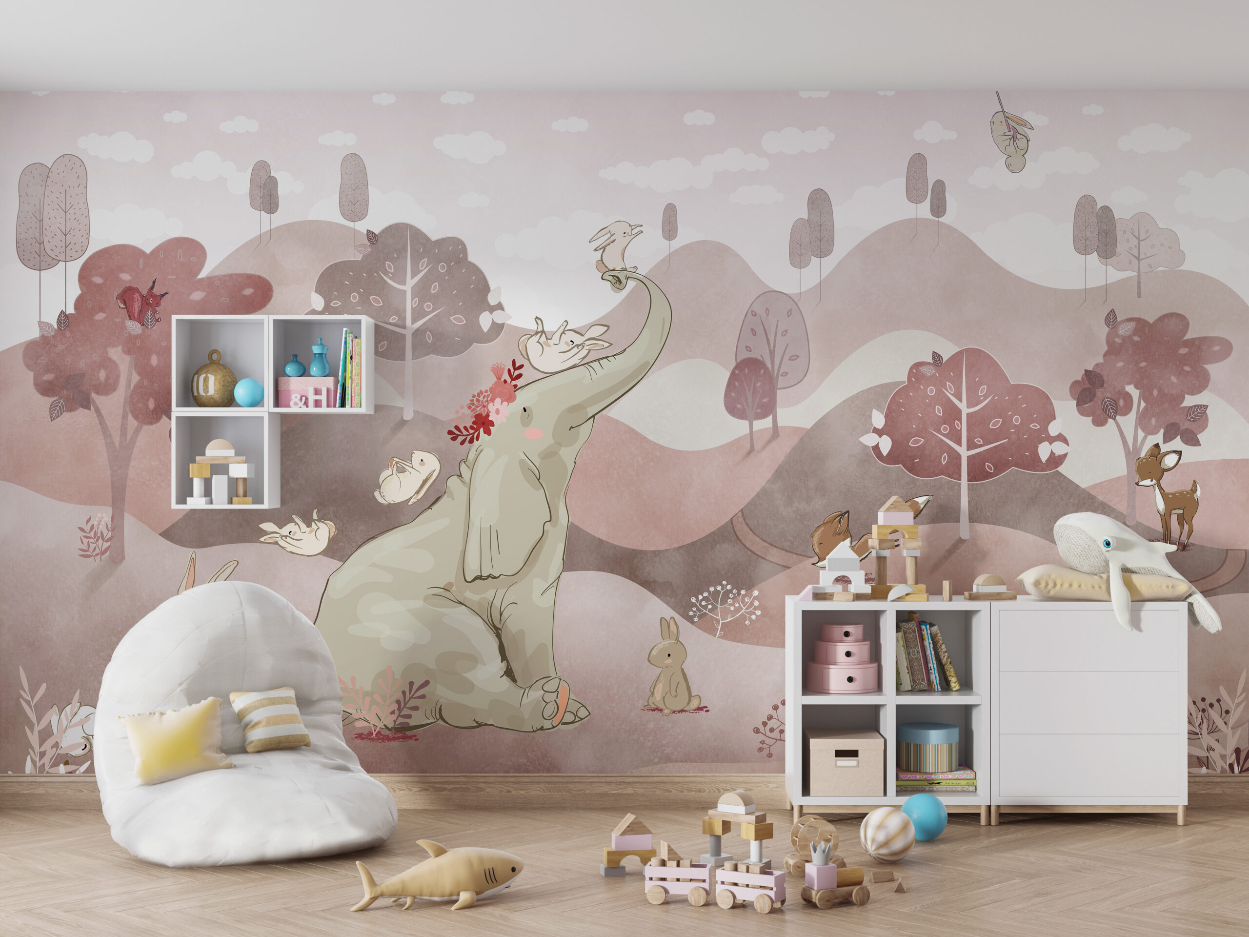 Roz Elephant tapet