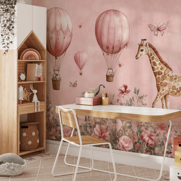 Picturi murale Safari cu balon