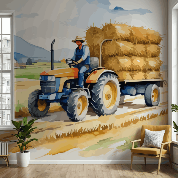 Picturi murale Drumul paiului