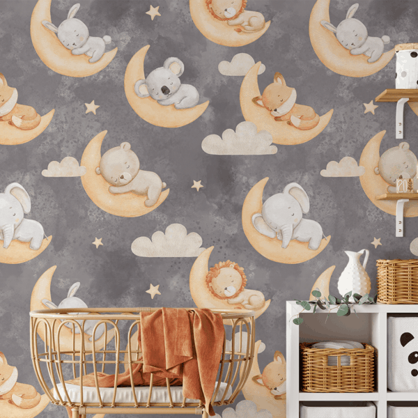 Picturi murale Îmbrățișări la Lună