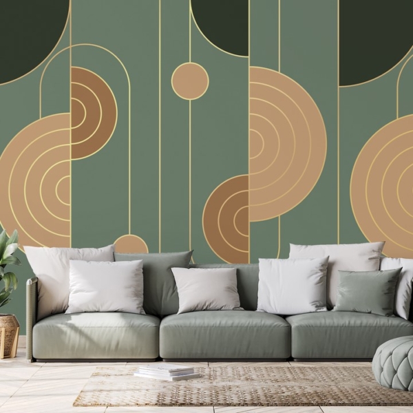 Picturi murale Abstracție verde