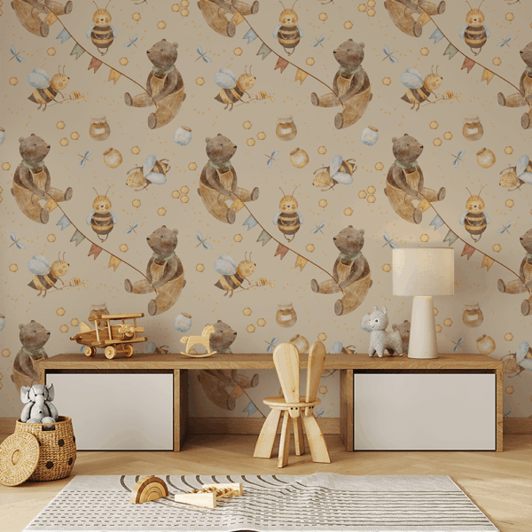 Picturi murale Ursul și mierea