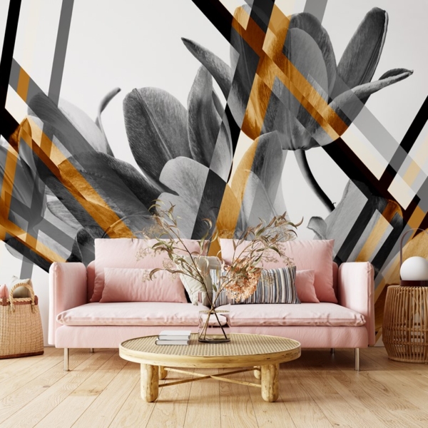 Picturi murale Flori geometrice