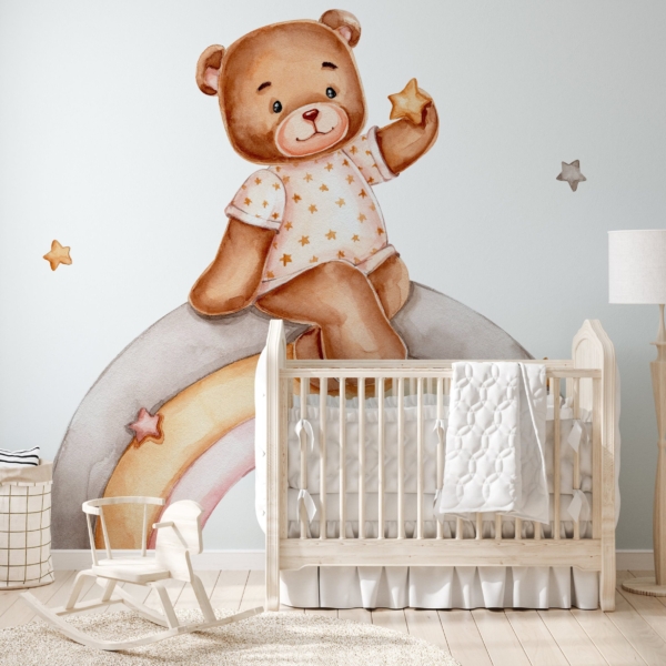 Picturi murale Lumea curcubeului ursulețului de pluș