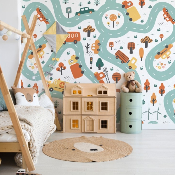 Picturi murale Oraș pe roți