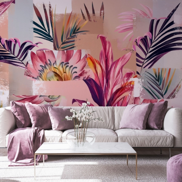 Picturi murale Mozaic de flori