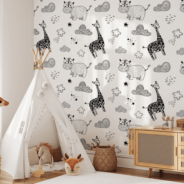 Picturi murale Animale în nori