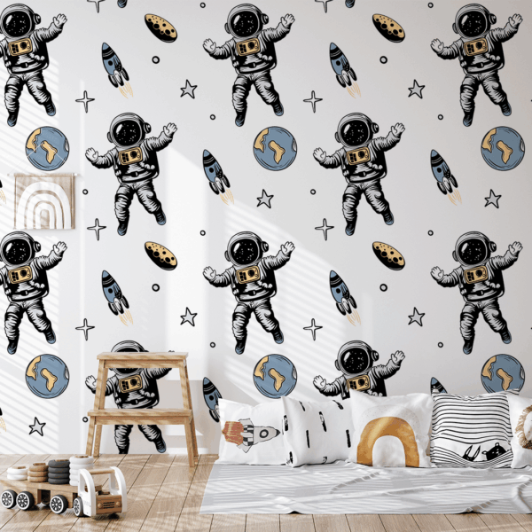 Picturi murale Micii astronauți