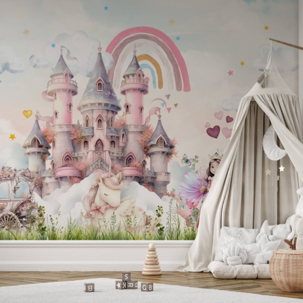 Picturi murale Țara Curcubeului de Trandafiri