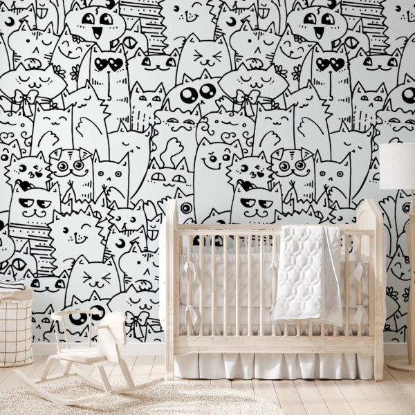 Picturi murale Mulțimea de pisici