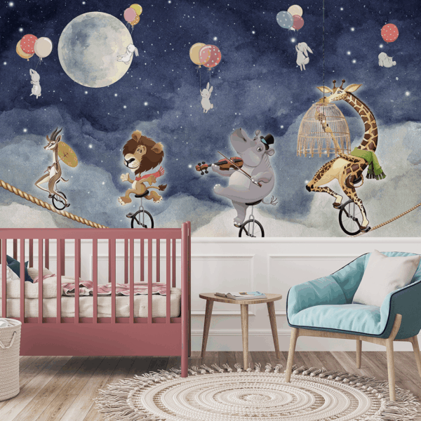 Picturi murale Noapte de circ deasupra norilor