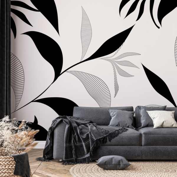 Picturi murale Contrastul frunzelor