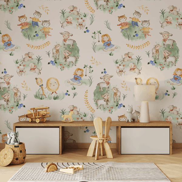 Picturi murale Pajiștea de poveste a celor mici