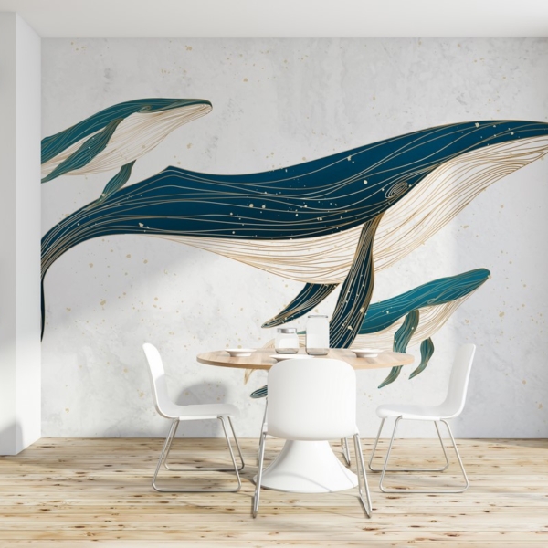 Picturi murale Călătoria balenelor