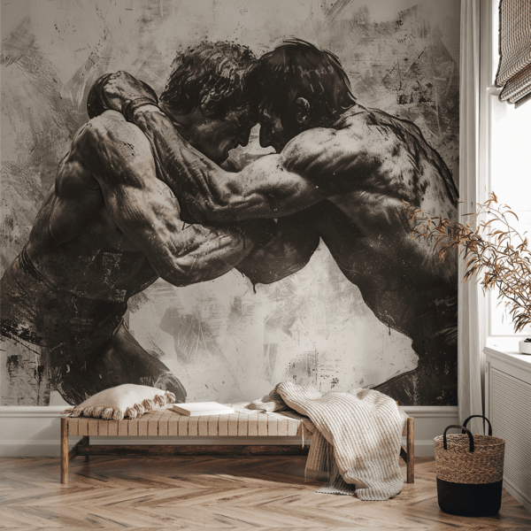 Picturi murale În îmbrățișarea luptei