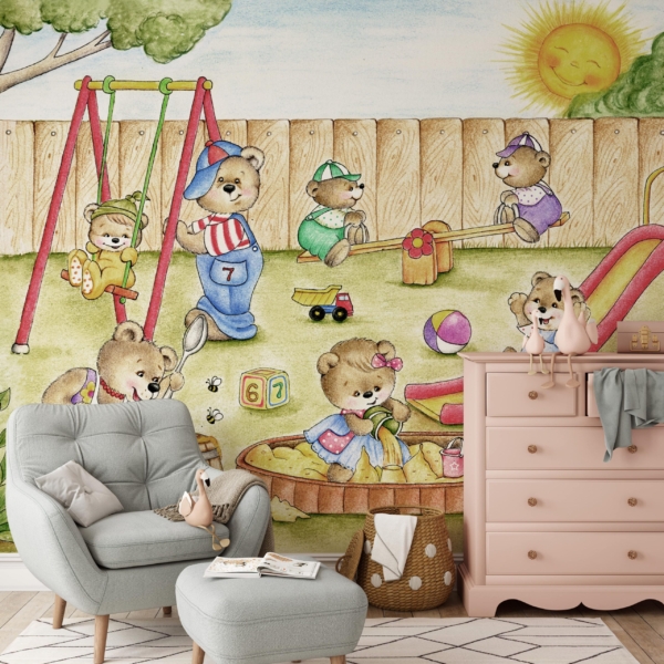 Picturi murale Loc de joacă pentru ursuleți de pluș