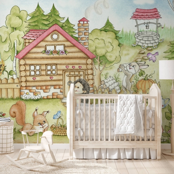 Picturi murale Casa printre copaci