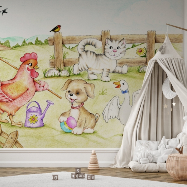 Picturi murale O fermă plină de bucurie