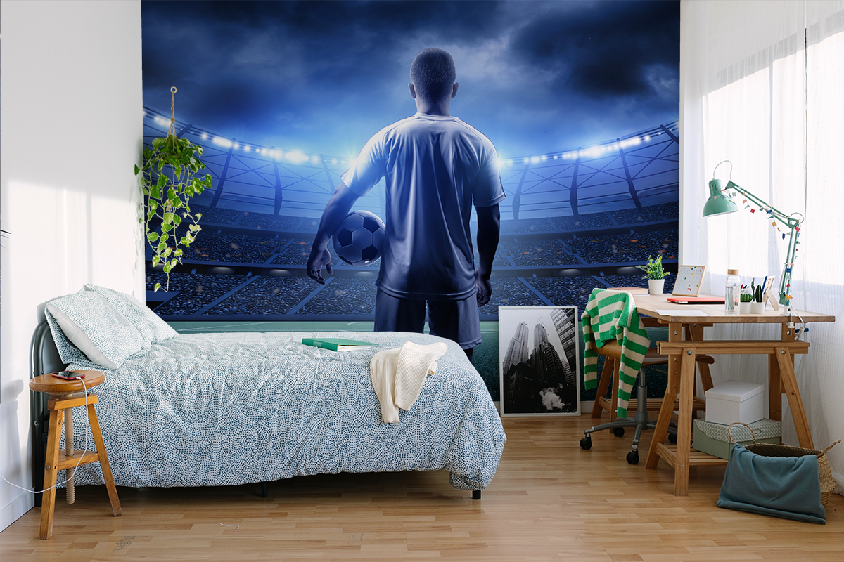 Fototapet Fotbalist pe stadion