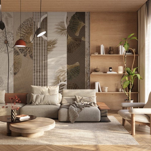 Fototapet Mozaic geometric al naturii