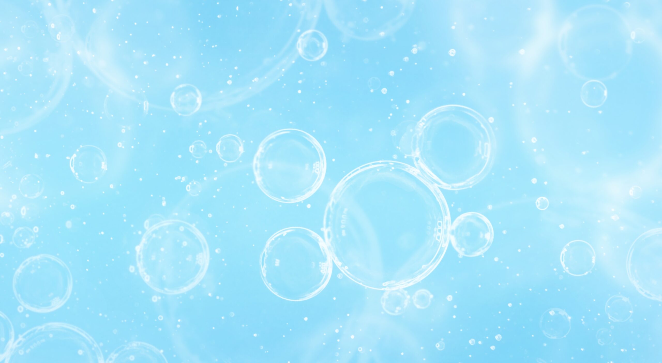 Light,Blue,Background,With,Air,Bubbles.,Hygiene,Concept
