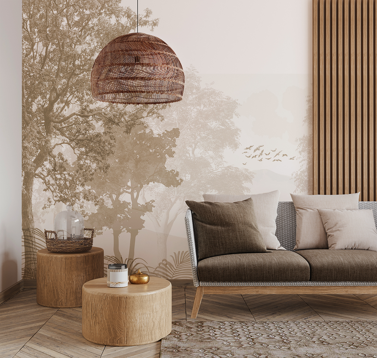 Fototapet Beige Grove