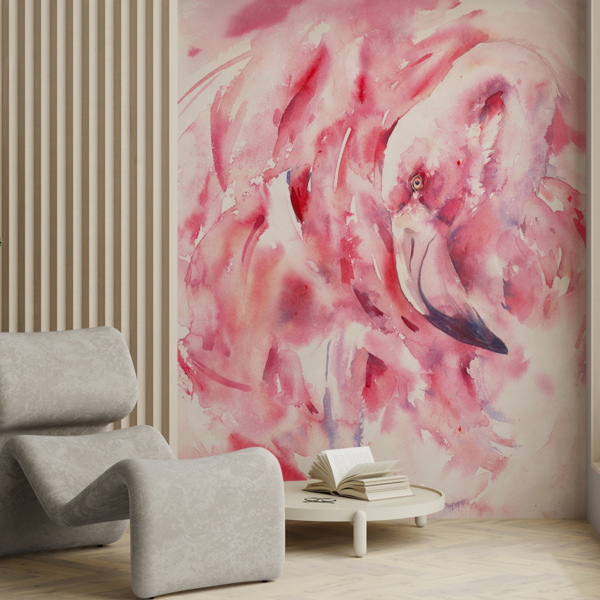 Fototapet Flamingo roz