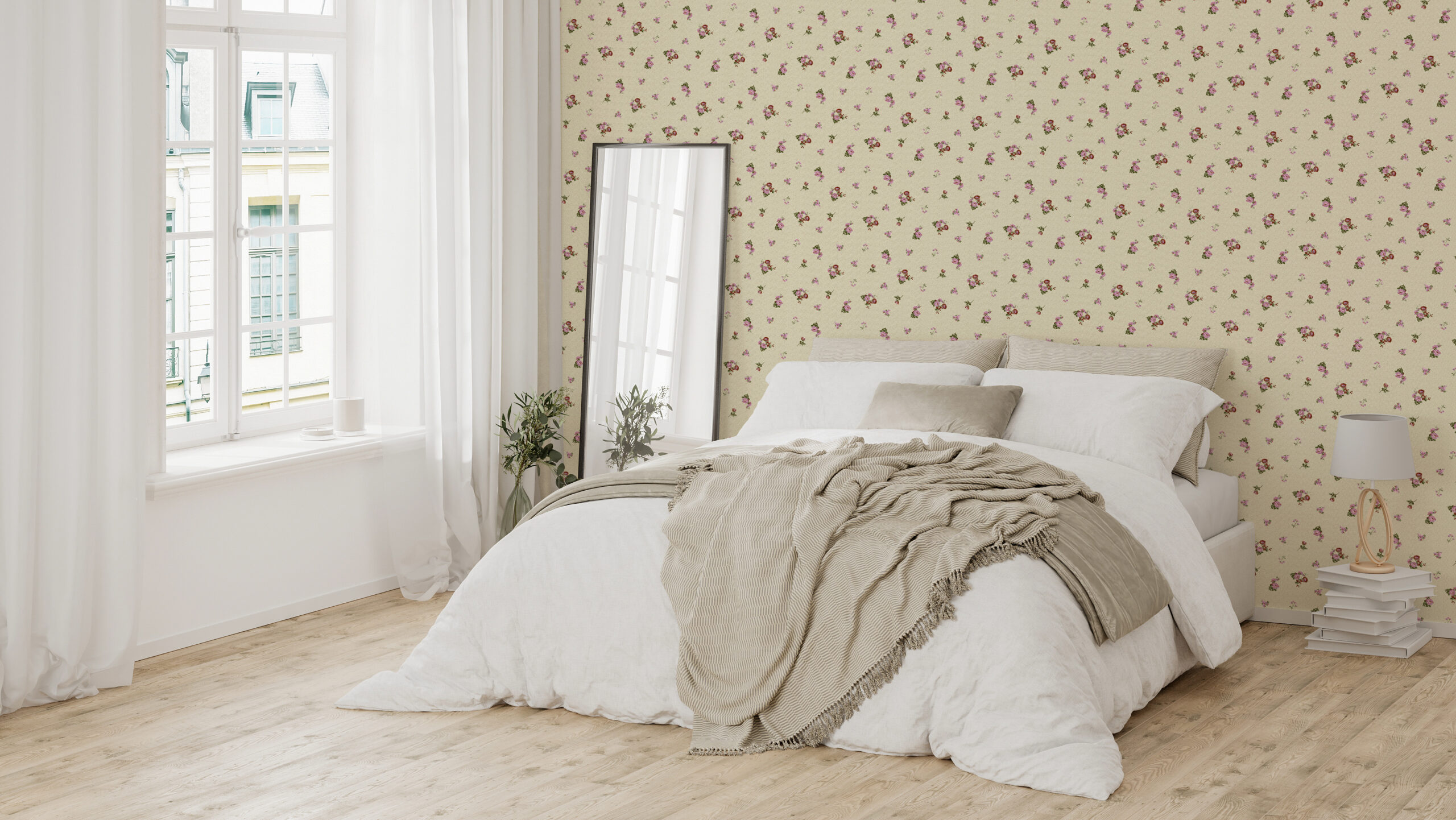 Fototapet Trandafiri Shabby Chic