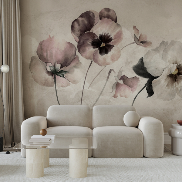 Fototapet Flori delicate în nori