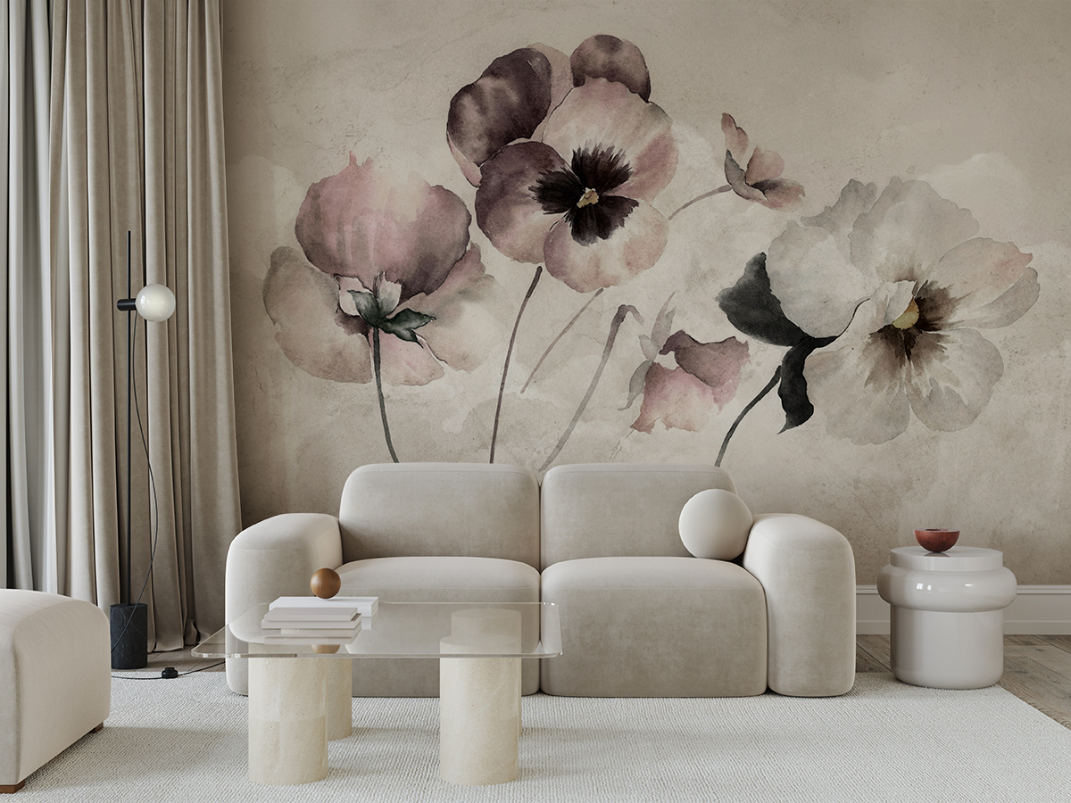 Fototapet Flori delicate în nori