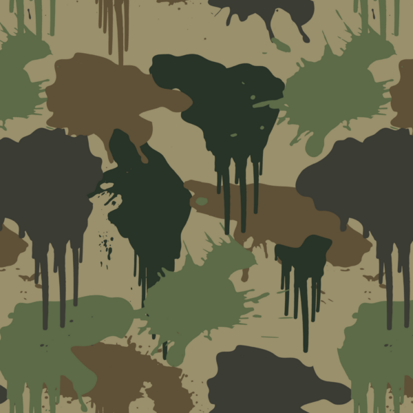 Fototapet Camuflaj cu pete de vopsea