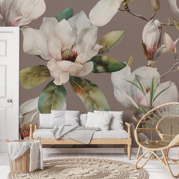 Fototapet Magnolii albe