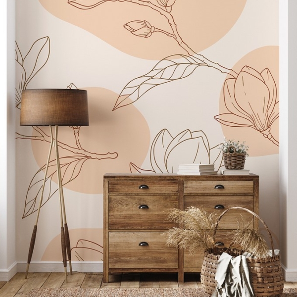 Fototapet Magnolii de piersici