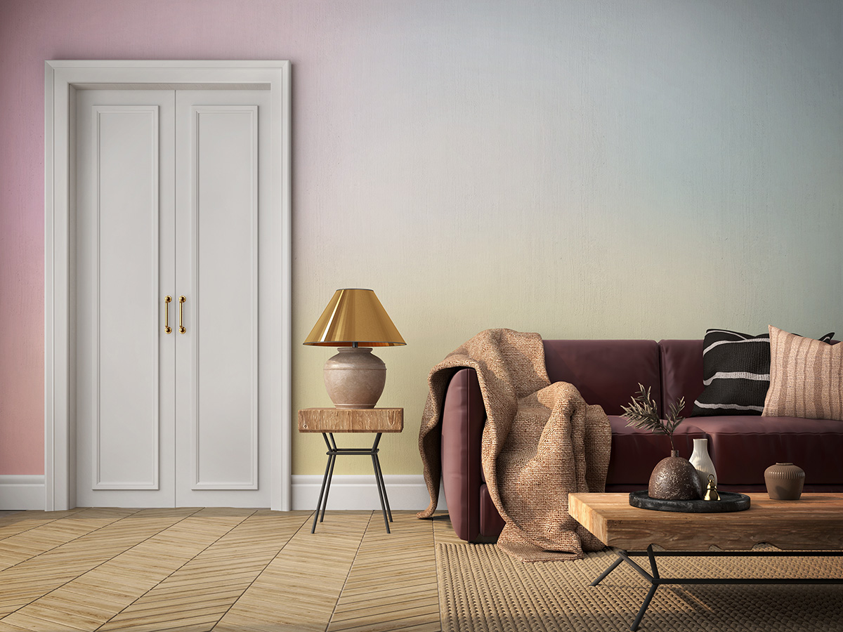 Fototapet Tapet pastel strălucitor Ombre