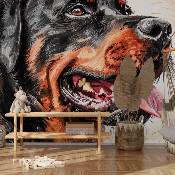 Fototapet Puternicul Rottweiler
