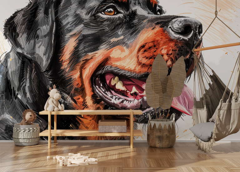 Fototapet Puternicul Rottweiler